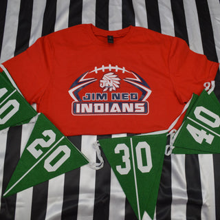 Jim Ned Indians - Football T-Shirt