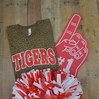 Anson Tigers - Arch with Animal Print T-Shirt