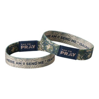 Valor Camo "Here I Am Send Me" - Tap to Pray Wristband