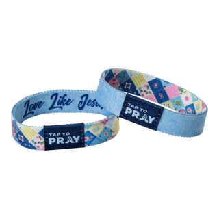 Patchwork Love Like Jesus - Tap to Pray Wristband