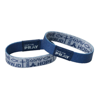 Symbols of Faith Navy - Tap to Pray Wristband