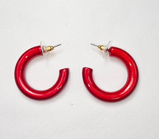 Metallic Hoop Earrings