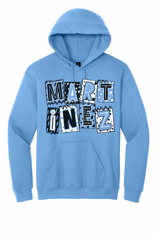 Martinez Mustangs - Scrapbook Box Hoodie