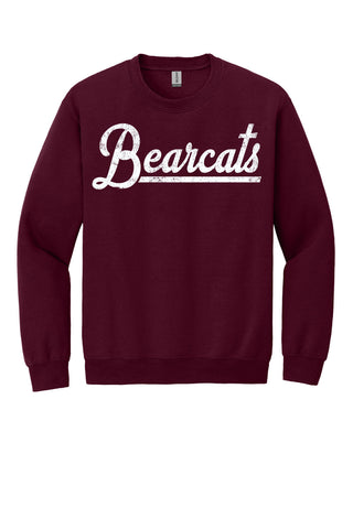 Hawley Bearcats - Script with Tail Crewneck Sweatshirt