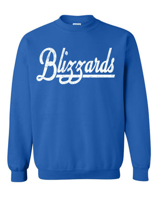 Winters Blizzards - Script with Tail Crewneck Sweatshirt