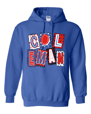 Coleman Bluecats - Scrapbook Box Hoodie