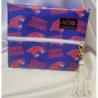 Cooper Cougars Layflat Makeup Junkie Bags