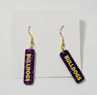 Wylie Bulldogs - Game Day Sticks Earrings