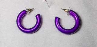 Metallic Hoop Earrings