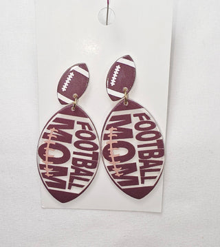 Sport Mom Circle Earrings