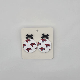 Cooper Cougars - Game Day Cuties with Bow Earrings
