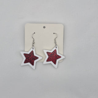 Double Star Dangle Earrings