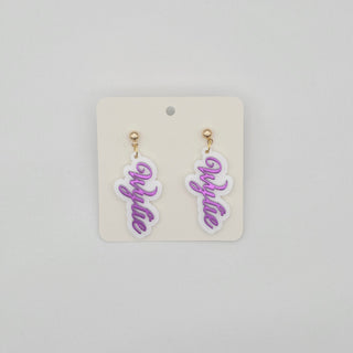 Wylie Bulldogs - Wylie Script Stadium Earrings