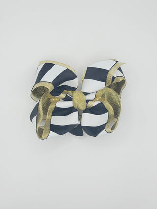 5.5" Layered Striped Bow