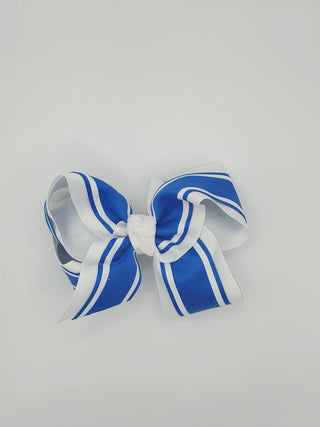 5.5" Layered Striped Bow