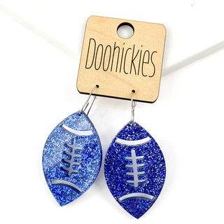 Football Glitter Acrylic Earrings