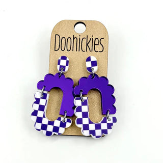 Brooklin Checkered Earrings