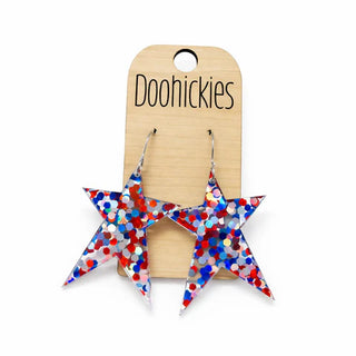 Patriotic Dangles and Stud Earrings
