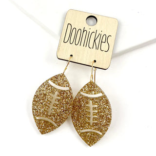 Football Glitter Acrylic Earrings