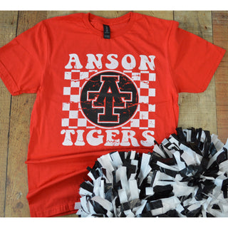 Anson Tigers - Checkered T-Shirt