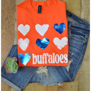 Alcorta Buffaloes - Foil Hearts T-Shirt
