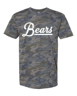 Baird Bears - Script with Tail Camo T-Shirt