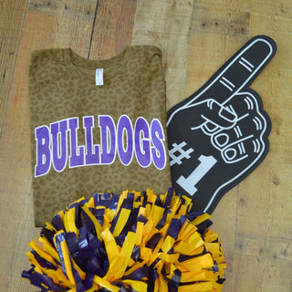 Wylie Bulldogs - Arch with Animal Print T-Shirt