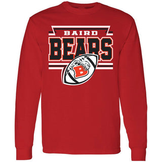 Baird Bears - Football Long Sleeve T-Shirt