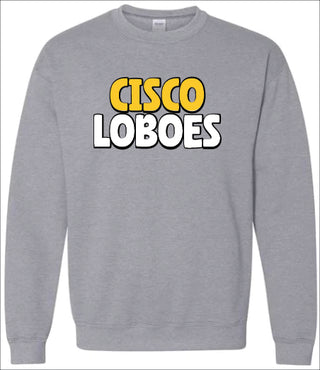 Cisco Loboes Bubble Font on Grey - Cisco Loboes Booster Club