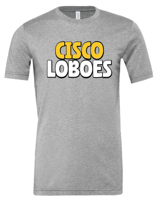 Cisco Loboes Bubble Font on Grey - Cisco Loboes Booster Club