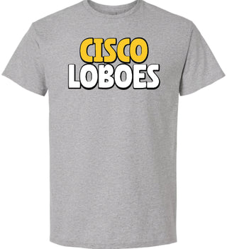 Cisco Loboes Bubble Font on Grey - Cisco Loboes Booster Club