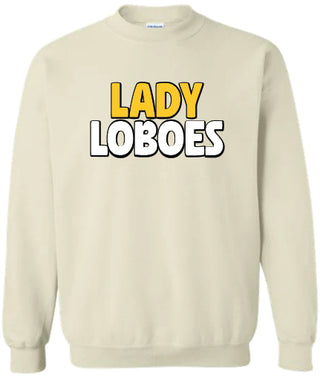 Lady Loboes Bubble Font on Creme - Cisco Loboes Booster Club