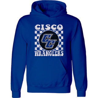 Cisco College Wranglers - Checkered Hoodie
