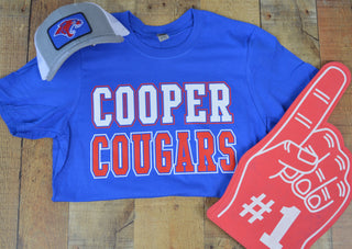 Cooper Cougars - Color Block T-Shirt