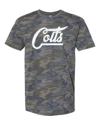 Craig Colts - Script with Tail Camo T-Shirt