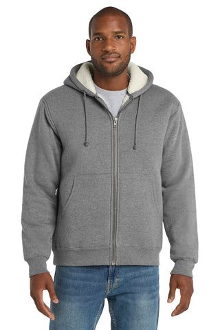 CornerStone® Heavyweight Sherpa-Lined Hooded Fleece Jacket. CS625
