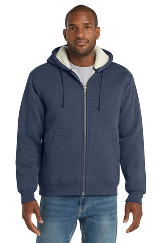 CornerStone® Heavyweight Sherpa-Lined Hooded Fleece Jacket. CS625
