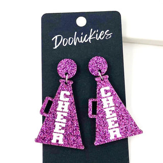 Cheer Megaphone Earrings