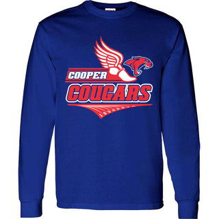 Cooper Cougars - Track Long Sleeve T-Shirt