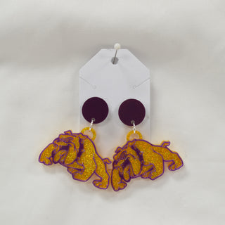 Wylie Bulldogs Bulldog Acrylic Earrings