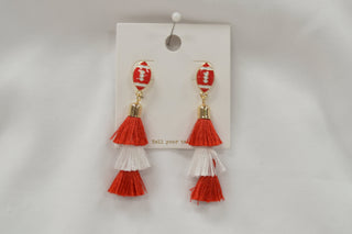 Football with Tassels Earrings