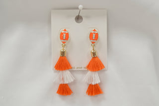 Football with Tassels Earrings