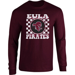 Eula Pirates - Checkered Long Sleeve T-Shirt