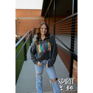 Game Day Snuggle Fleece Cropped 1/4 Zip Sweatshirt
