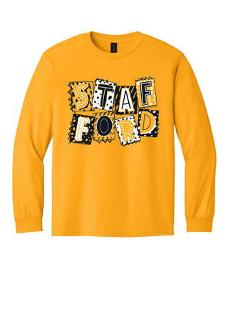 Stafford Lions - Scrapbook Box Long Sleeve T-Shirt