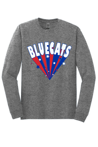 Coleman Bluecats - Stars Long Sleeve T-Shirt