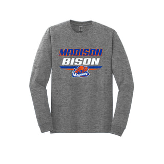Madison Bison - Double Stripe Long Sleeve T-Shirt