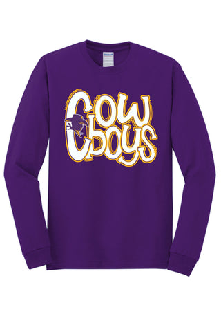 Hardin Simmons University Cowboys - Funky Stack Long Sleeve T-Shirt