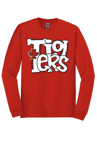 Anson Tigers - Funky Stack Long Sleeve T-Shirt