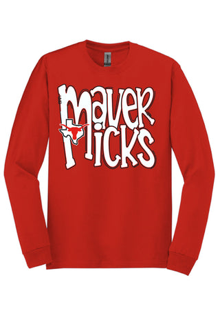 Eastland Mavericks - Funky Stack Long Sleeve T-Shirt